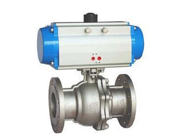 Pneumatic 2PC Flanged Control Ball Valve